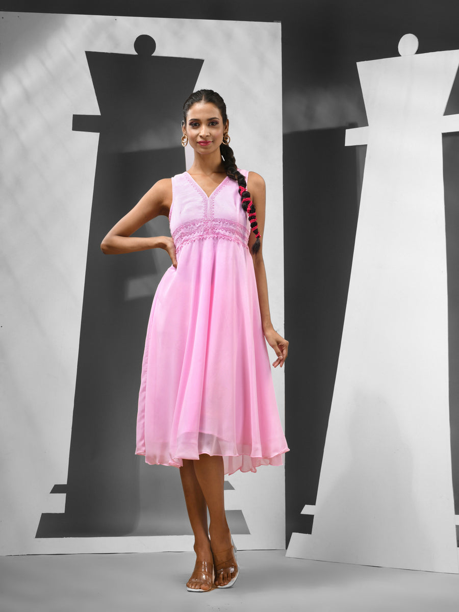 Petunia Pink georgette Skirt main image 1