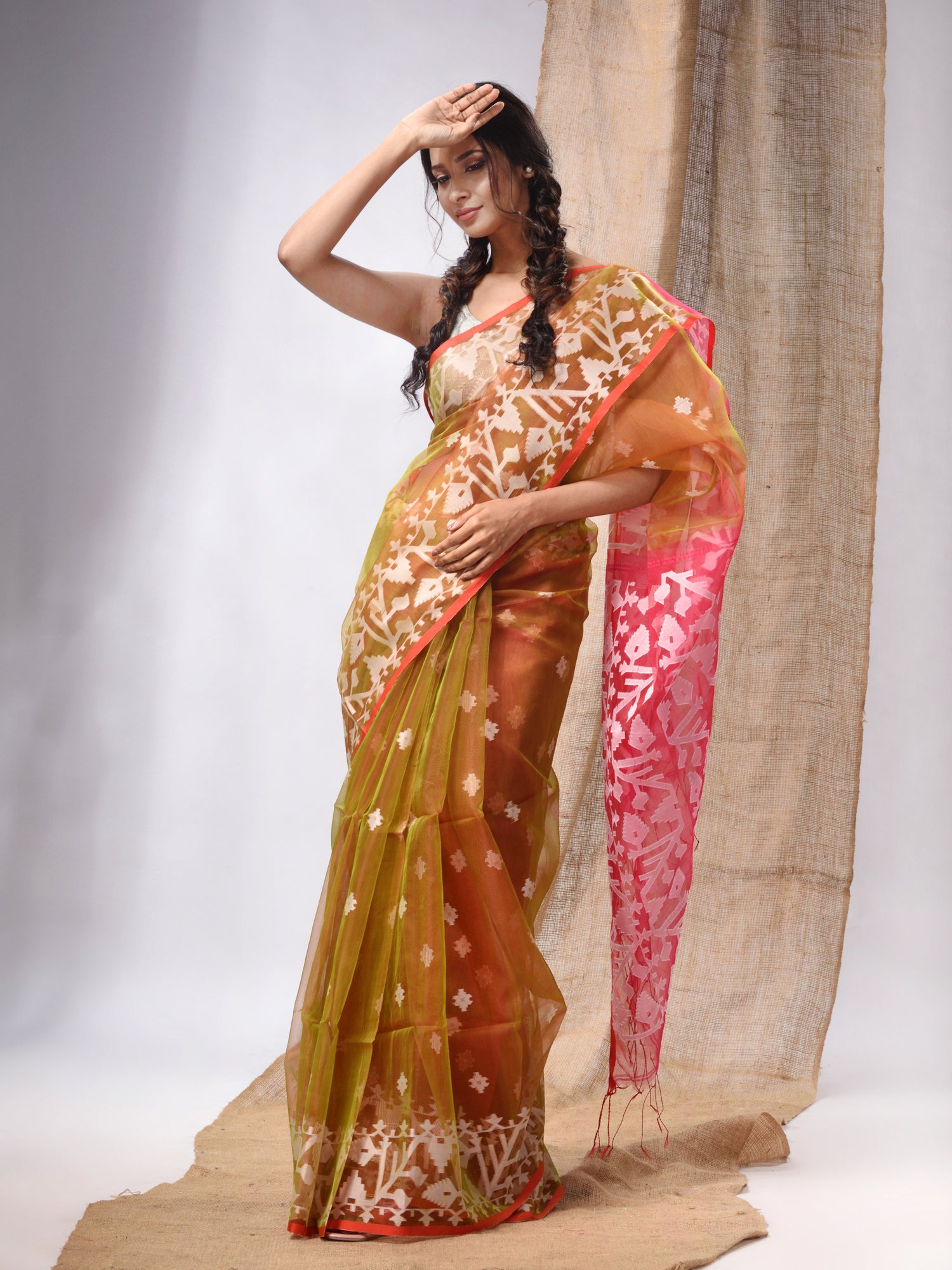 Buy Jamdani Saree | Latest Jamdani Silk Saree at Best Prices – thecotlin