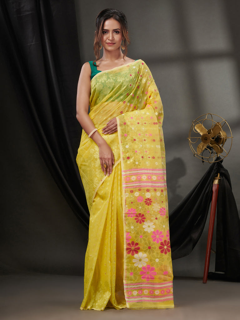 Buy Latest Jamdani Saree, Cotton, Linen, Soft Silk | INR 2400 Onwards ...