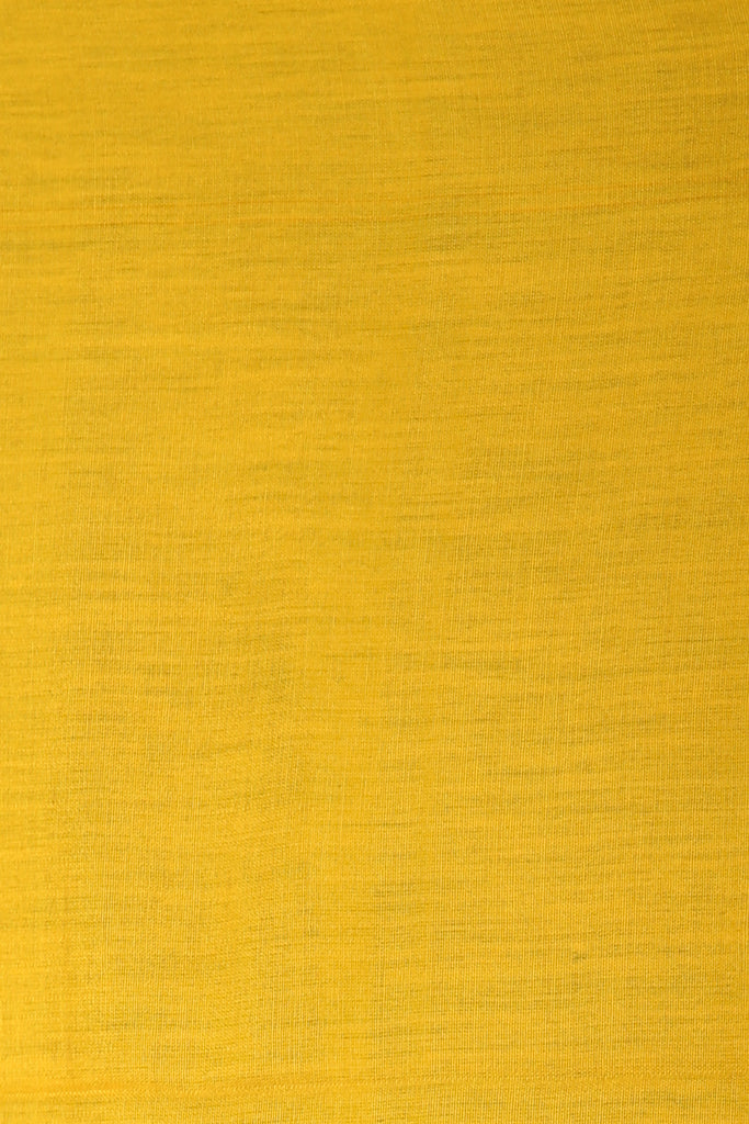 Yellow Floral Weaving Pure Linen Saree freeshipping - Charukriti