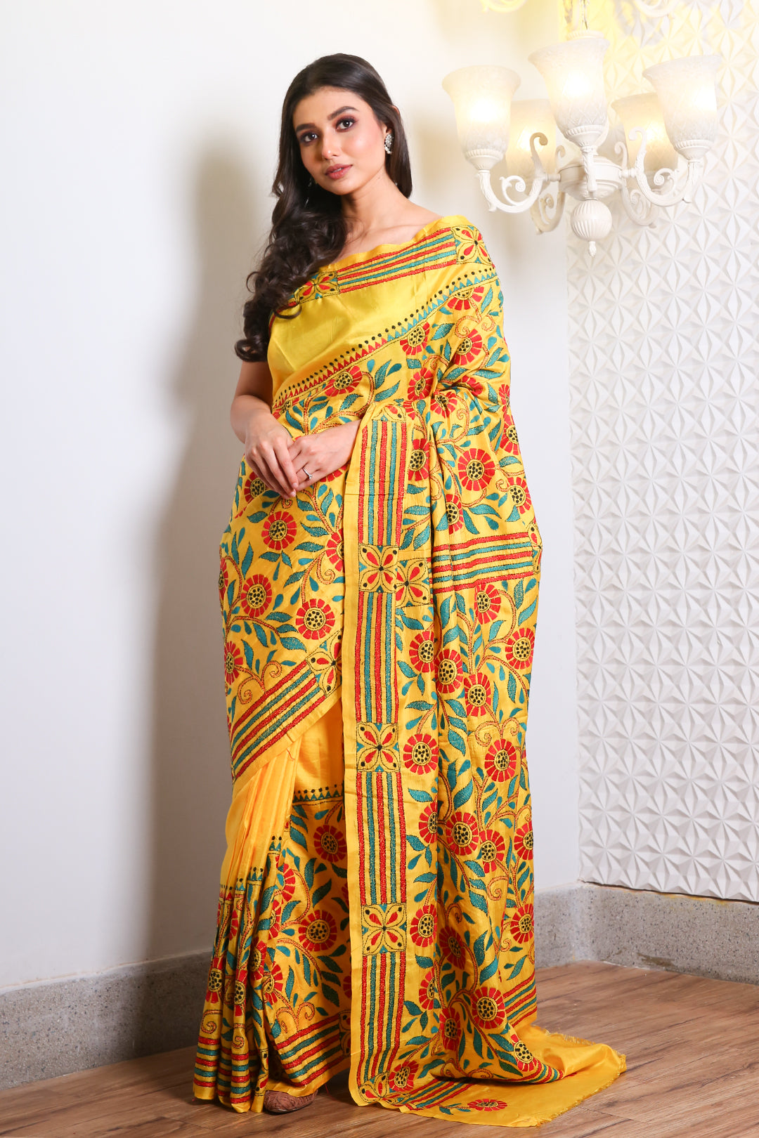 Kantha Stitch Saree SN20214700