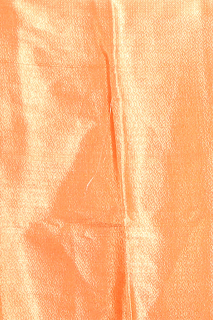 Orange Matka Silk Soft Saree With Zari Work freeshipping - Charukriti