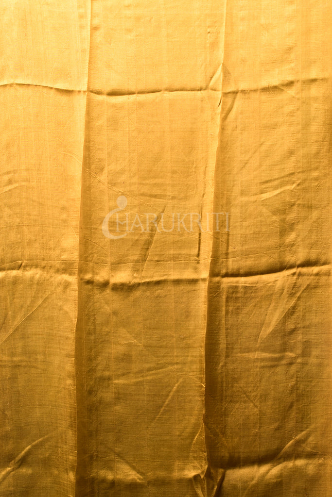 Yellow And White Butterfly Printed Silk Saree freeshipping - Charukriti